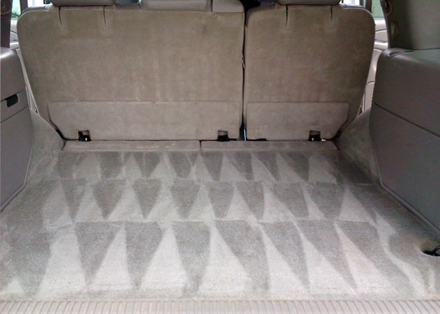 Interior of a truck that was recently vacuumed